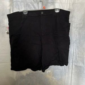 NWT George plus Rayon casual shorts black